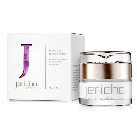 JERICHO NOURISHING NIGHT CREAM-DEAD SEA MINERALS & MARTIXYL 3000- 1.76fl oz/50ml - Picture 1 of 3